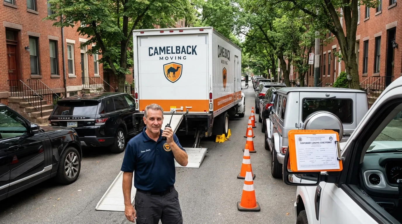 City street loading permit setup in Cazenovia, NY